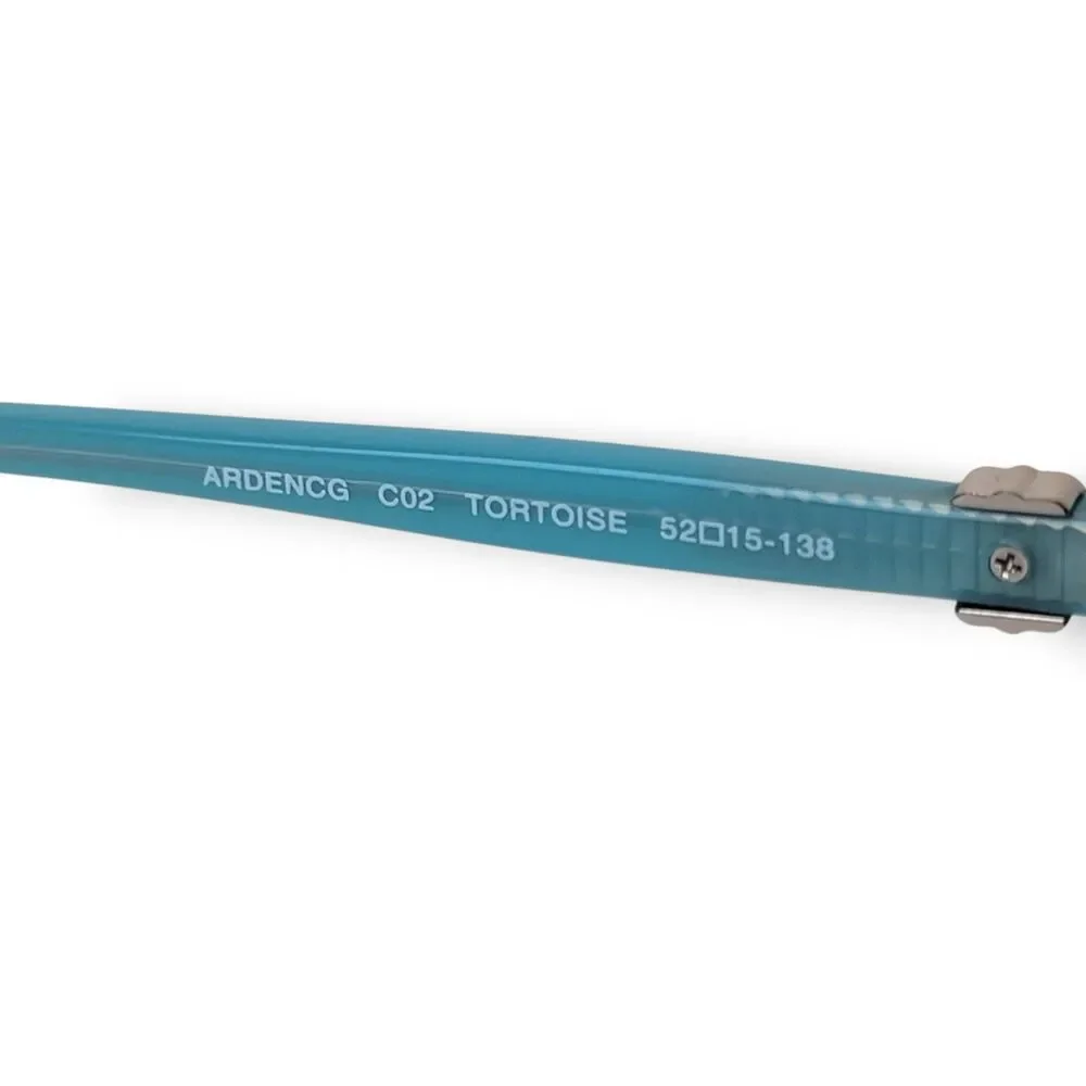 Nicole Miller Arden CG C02 Eyeglass Frames Tortoise Teal 52-15-138 Cat Eye Glam